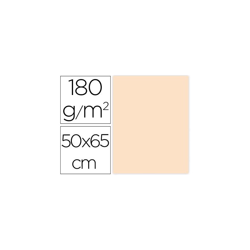 CARTULINA LIDERPAPEL 50X65 CM 180G/M2 SEPIA PAQUETE DE 25