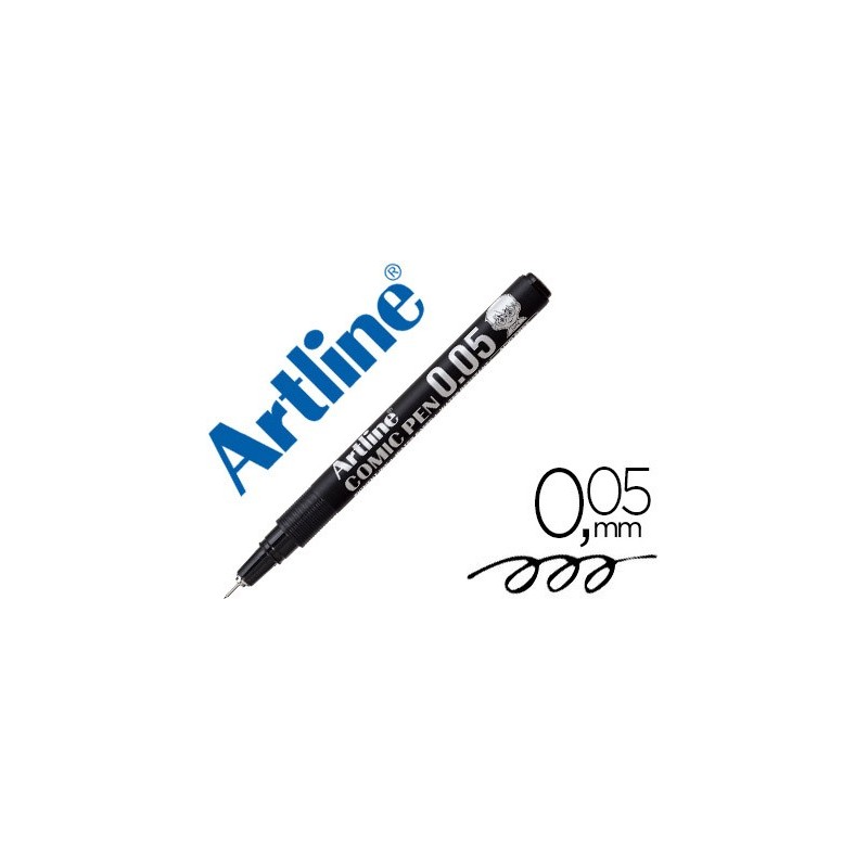 ROTULADOR ARTLINE CALIBRADO MICROMETRICO NEGRO COMIC PEN EK-2805 PUNTA POLIACETAL 0,05 MM RESISTENTE AL AGUA
