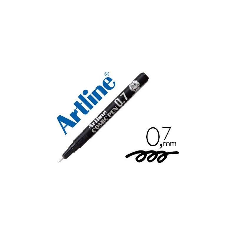 ROTULADOR ARTLINE CALIBRADO MICROMETRICO NEGRO COMIC PEN EK-287 PUNTA POLIACETAL 0,7 MM RESISTENTE AL AGUA