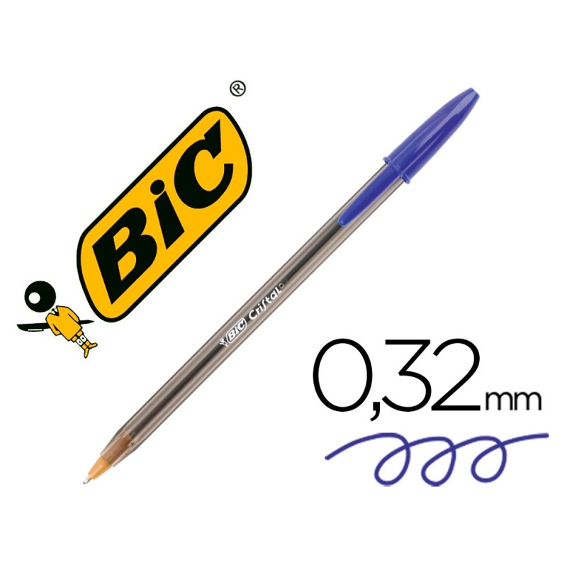 BOLIGRAFO BIC CRISTAL AZUL UNIDAD