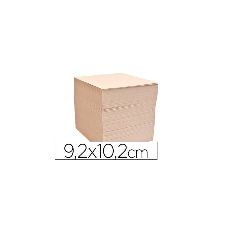 TACO PAPEL LIDERPAPEL ENCOLADO 92X102 MM CREMA