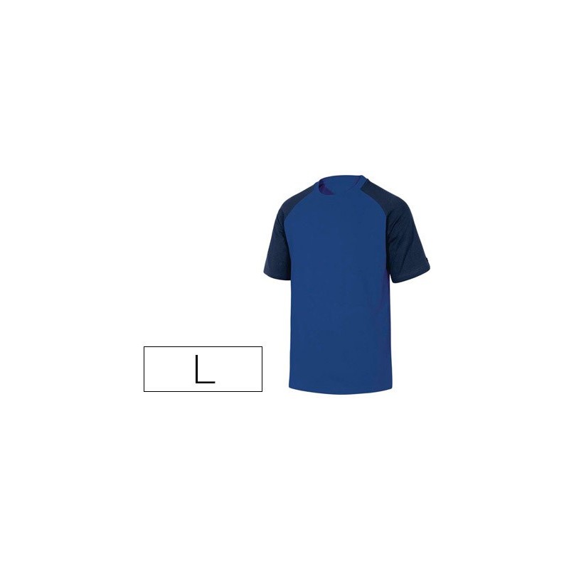 CAMISETA DE ALGODON DELTAPLUS COLOR AZUL TALLA L