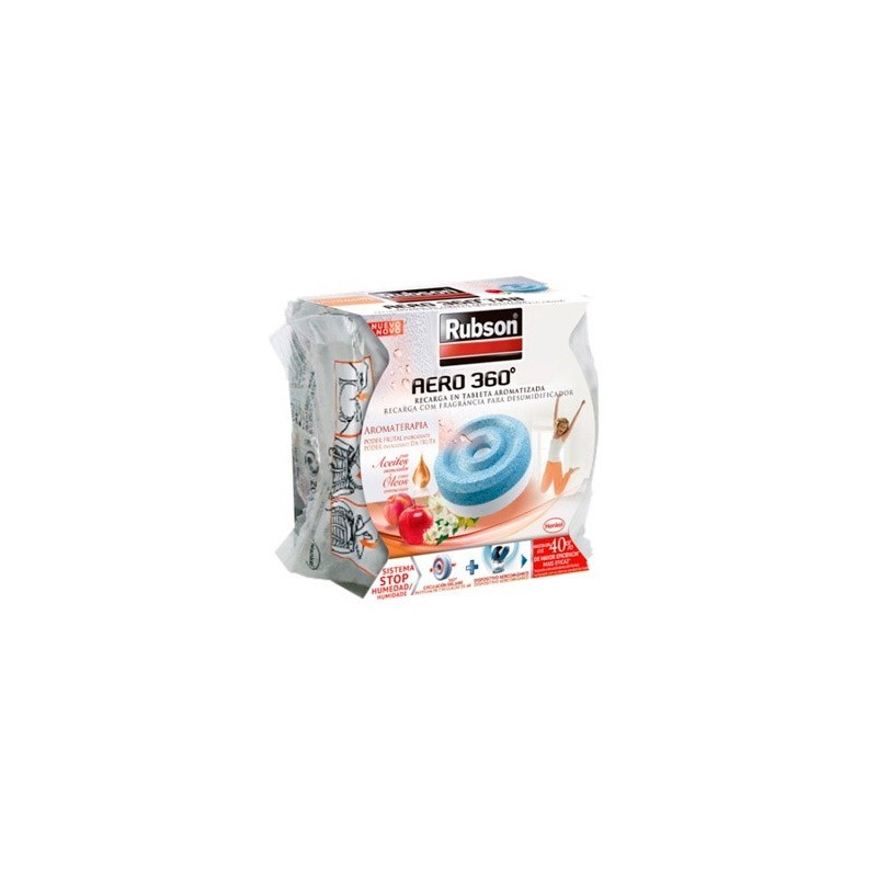 RECAMBIO PASTILLA DESHUMIDIFICADOR RUBSON AERO 360¼ AROMATERAPIA FRESCURA