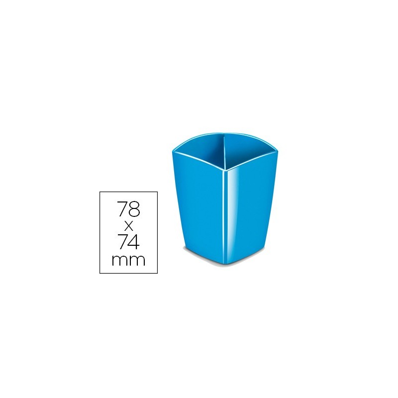 CUBILETE PORTALAPICES CEP MAGNETICO AZUL 78X74X95 MM