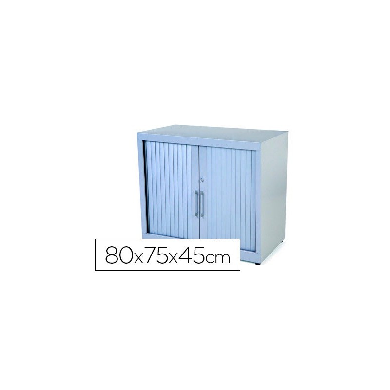 ARMARIO METALICO ROCADA DOS PUERTAS TIPO PERSIANA INCLUYE UNA BALDA SERIE STORE 80X70X45 CM ACABADO AC00