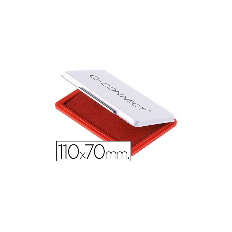 TAMPON Q-CONNECT N¼2 110X70 MM ROJO