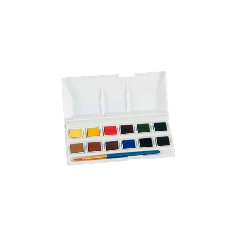 ACUARELA DALER ROWNEY SIMPLY BOLSILLO CAJA DE 12 COLORES SURTIDOS