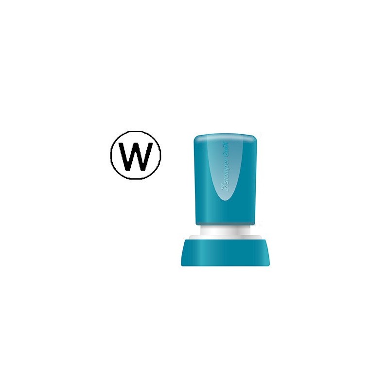 SELLO X'STAMPER QUIX PERSONALIZABLE COLOR NEGRO REDONDO DIAMETRO 20 MM Q-34