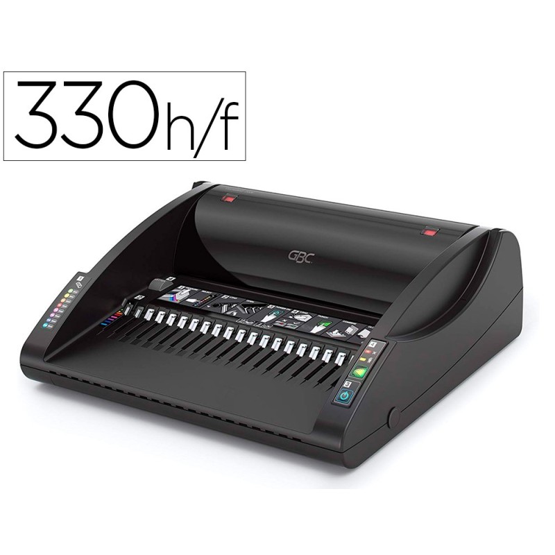 ENCUADERNADORA ELECTRICA PARA CANUTILLO GBC COMBBIND C200E PERFORA 15 HOJAS TAMAO A4 ENCUADERNA 330 HOJAS