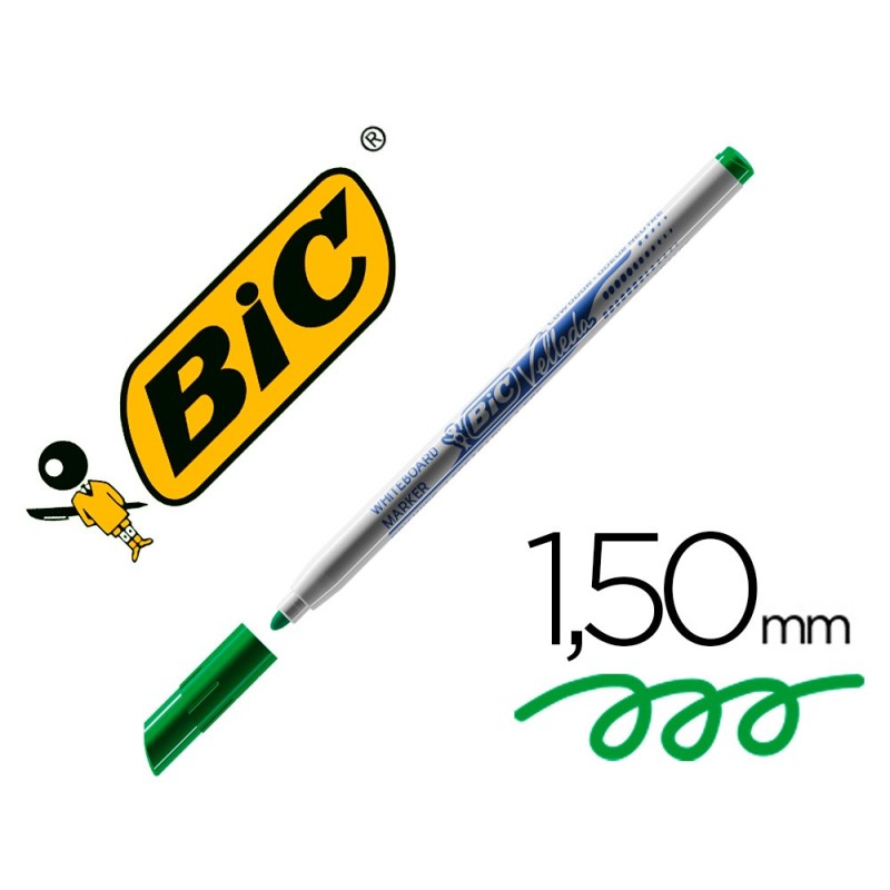 ROTULADOR BIC VELLEDA FINO PARA PIZARRA VERDE PUNTA REDONDA 1 MM