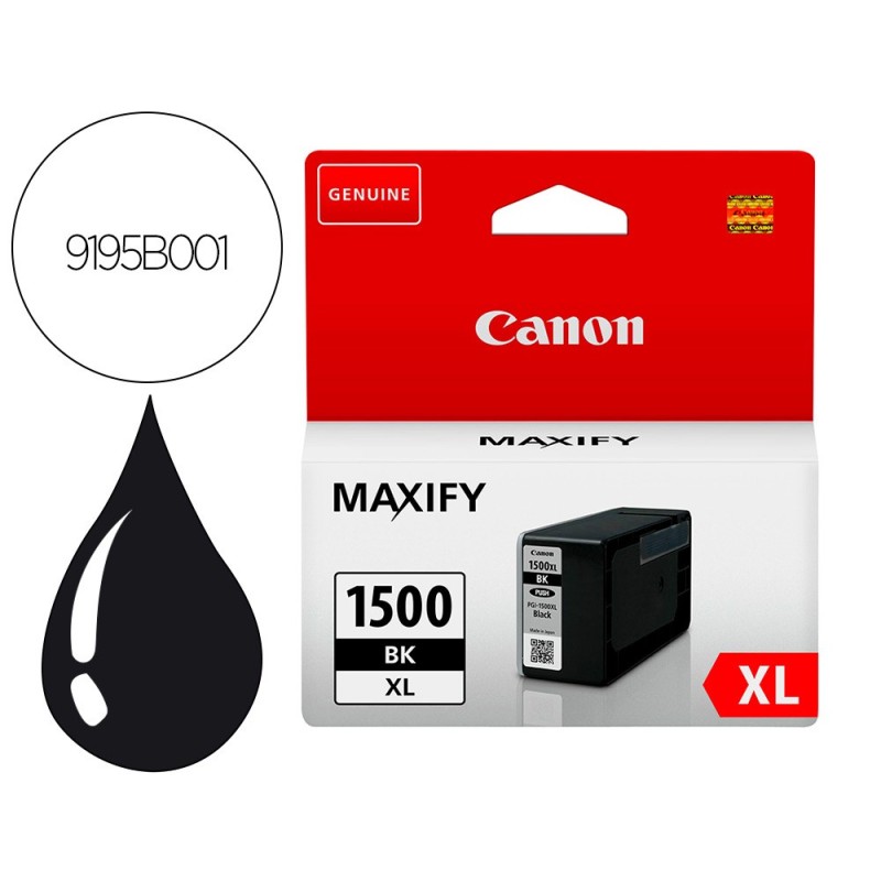 INK-JET CANON PGI-1500XL MB2050 / MB2150 / MB2155 / MB2350 / MB2750 / MB2755 NEGRO