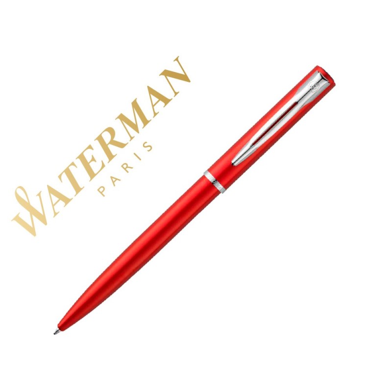 BOLIGRAFO WATERMAN ALLURE LACA ROJA EN ESTUCHE DE REGALO