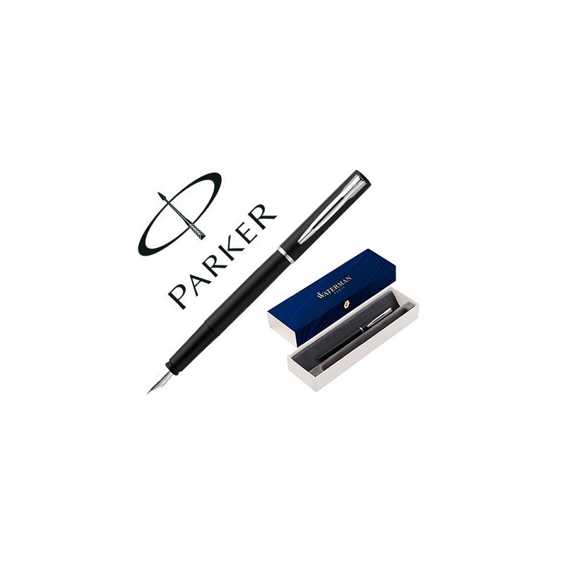 PLUMA WATERMAN ALLURE LACA NEGRA EN ESTUCHE DE REGALO