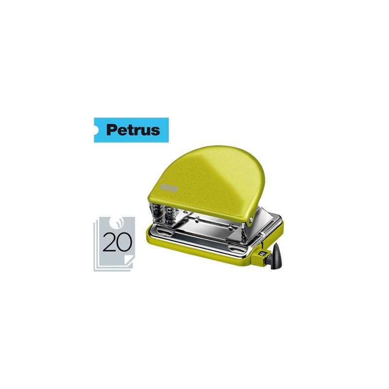 TALADRADOR PETRUS 52 WOW VERDE METALIZADO CAPACIDAD 20 HOJAS EN BLISTER