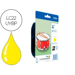 INK-JET BROTHER LC22UYBP XL...