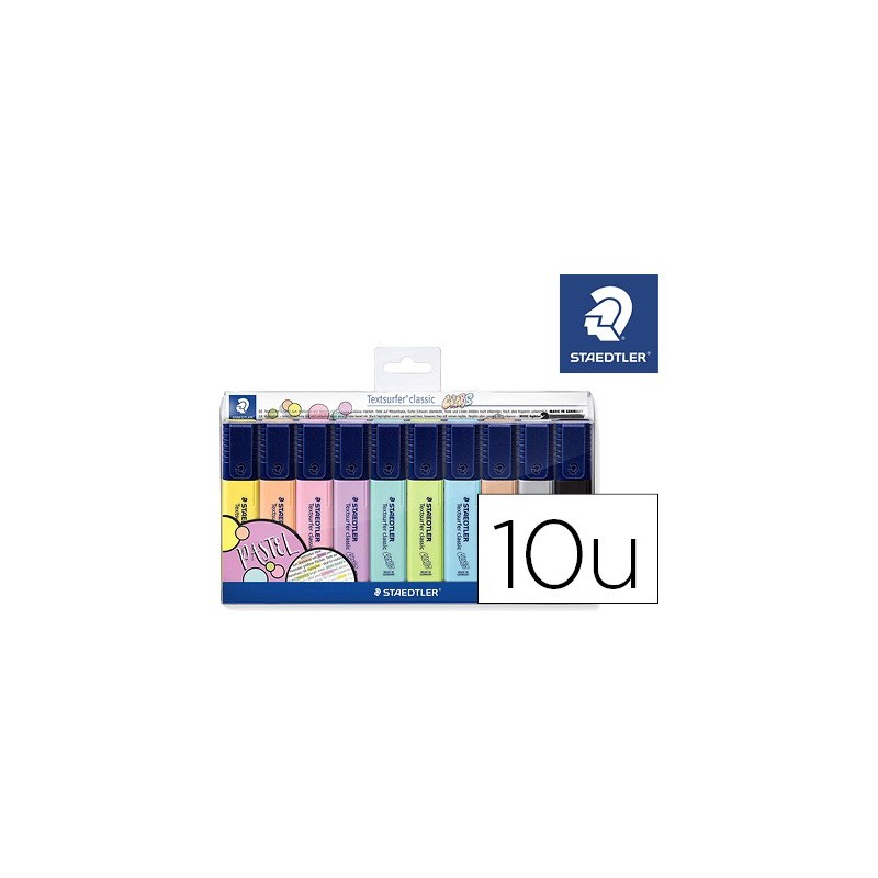 ROTULADOR TEXTSURFER CLASSIC 364 PASTEL & VINTAGE BOLSA DE 10 UNIDADES COLORES SURTIDOS