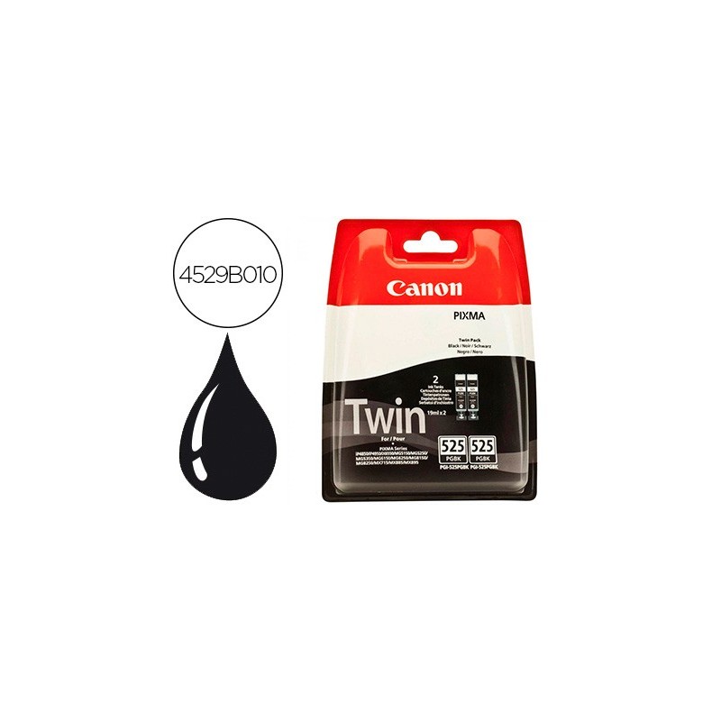 INK-JET CANON PGI 525 PIXMA IP4950 / IX6550 / MG5350 / MG6150 / MG8150 / MX715 / MX885 / MX892 NEGRO 341