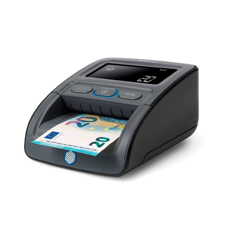 DETECTOR CONTADOR DE BILLETES FALSOS SAFESCAN 155-S 7 PUNTOSVERIFICACION Y GUIA SALIDA BILLETES ACTUALIZABLE SD CABLE