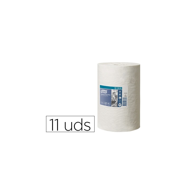 PAPEL SECAMANOS TORK SECADO EXTRA ANCHO 215 MM LARGO 74,9 MT 2 CAPAS PARA DISPENSADOR M1 PAQUETE DE 11 UNIDADES