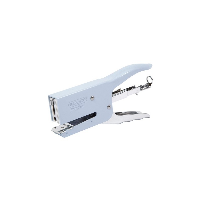 GRAPADORA RAPESCO TENAZA PORPOISE CAPACIDAD 40 HOJAS USA GRAPAS 24/6-8 Y 26/6-8 COLOR AZUL