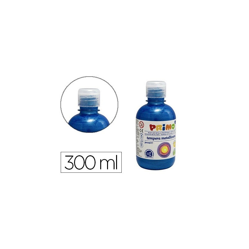 TEMPERA LIQUIDA PRIMO ESCOLAR 300 ML AZUL MARINO METALIZADO