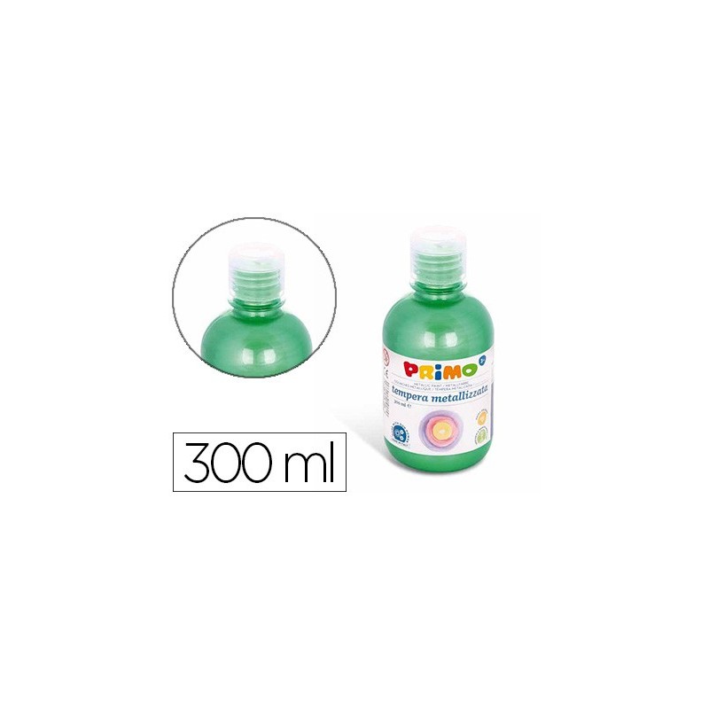 TEMPERA LIQUIDA PRIMO ESCOLAR 300 ML VERDE METALIZADO
