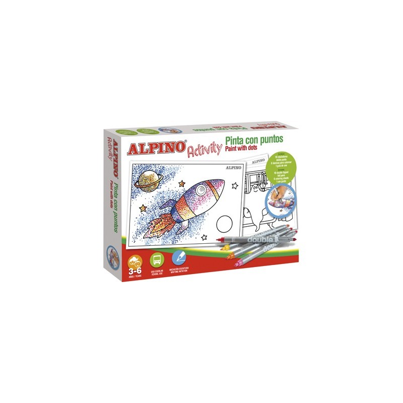 JUEGO ALPINO DIDACTICO ACTIVITY PINTA CON PUNTOS