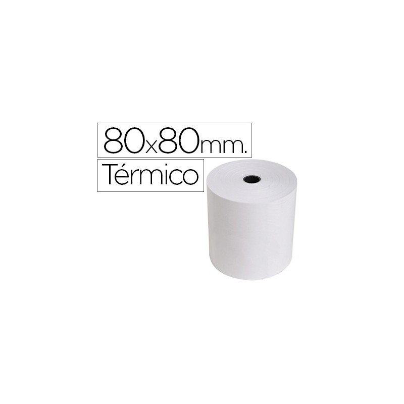 ROLLO SUMADORA EXACOMPTA TERMICO 80 MM X 80 MM 55 G/M2 SIN BISFENOL A