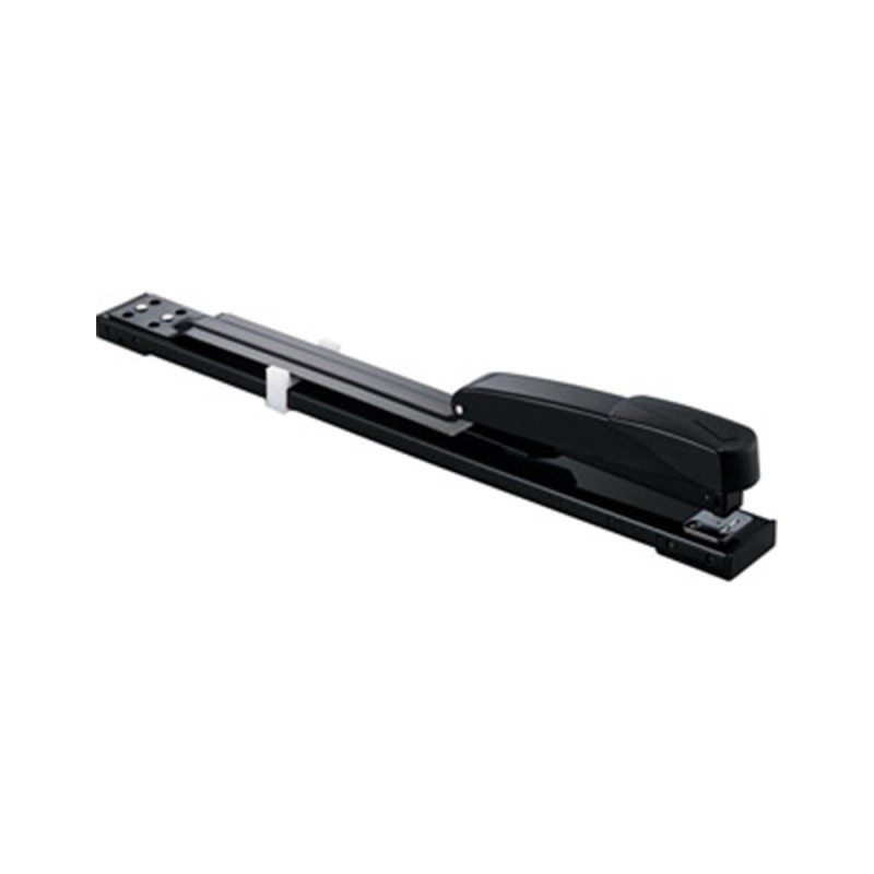 GRAPADORA Q-CONNECT KF02292 METALICA BRAZO LARGO CAPACIDAD 20 HOJAS USA GRAPAS 24/6 Y 26/6 COLOR NEGRO