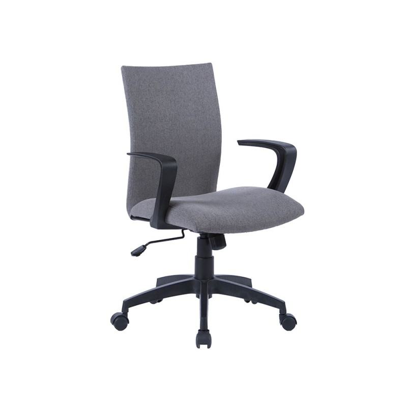 SILLA GIRATORIA Q-CONNECT BASE NYLON REGULABLE EN ALTURA 895+110MM ALTO 580MM ANCHO 550MM PROFUNDIDAD GRIS