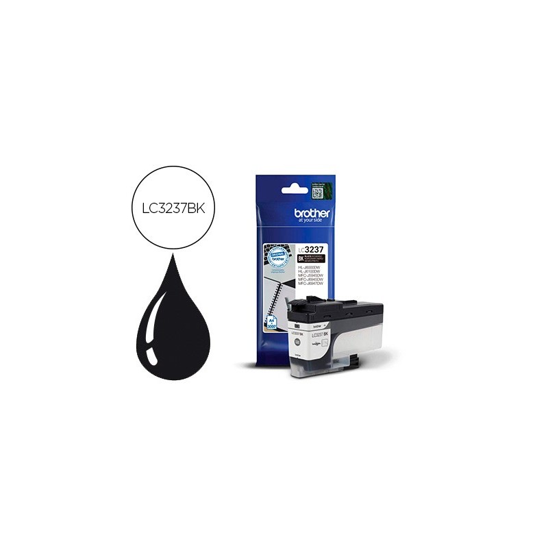 INK-JET BROTHER LC3237 HL-J6000DW / HL-J6100DW / MFC-J5945DW / MFC-J6945DW / MFC-J6947DW 3000 PAG NEGRO