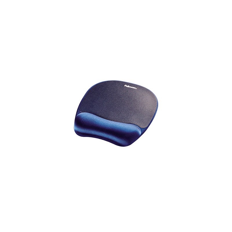 ALFOMBRILLA PARA RATON FELLOWES CON REPOSAMUECAS DE ESPUMA MEMORY FOAM AZUL 230X196X20 MM