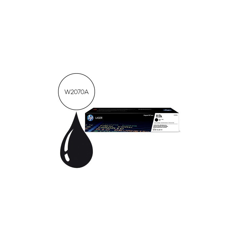 TONER HP 117A LASER COLOR 150A / 150NW / 178NW / 178NWG / 179FNW NEGRO 1000 PAGINAS