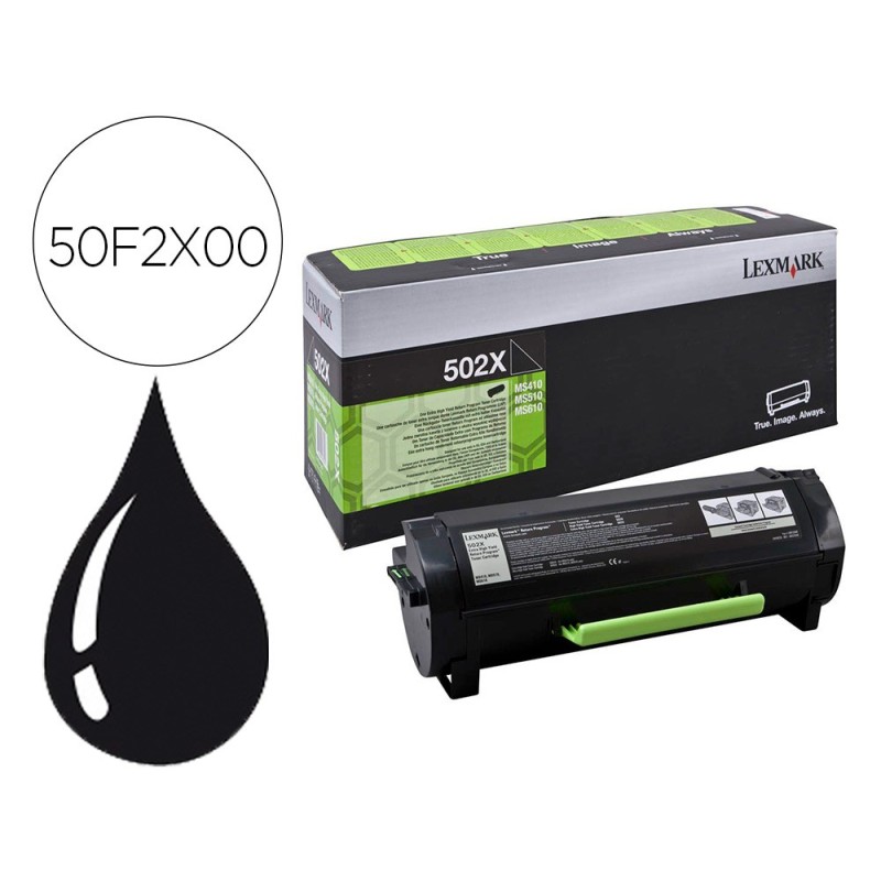 TONER LEXMARK 502XMS410 / MS510 / MS610 NEGRO 10000 PAGINAS