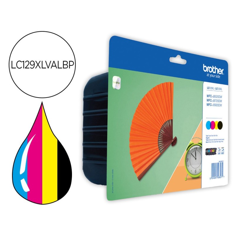 INK-JET BROTHER LC-129XL MFC-J6520DW/ MFC-J6720DW / MFC-J6920DW PACK NEGRO AMARILLO MAGENTA CIAN 1200