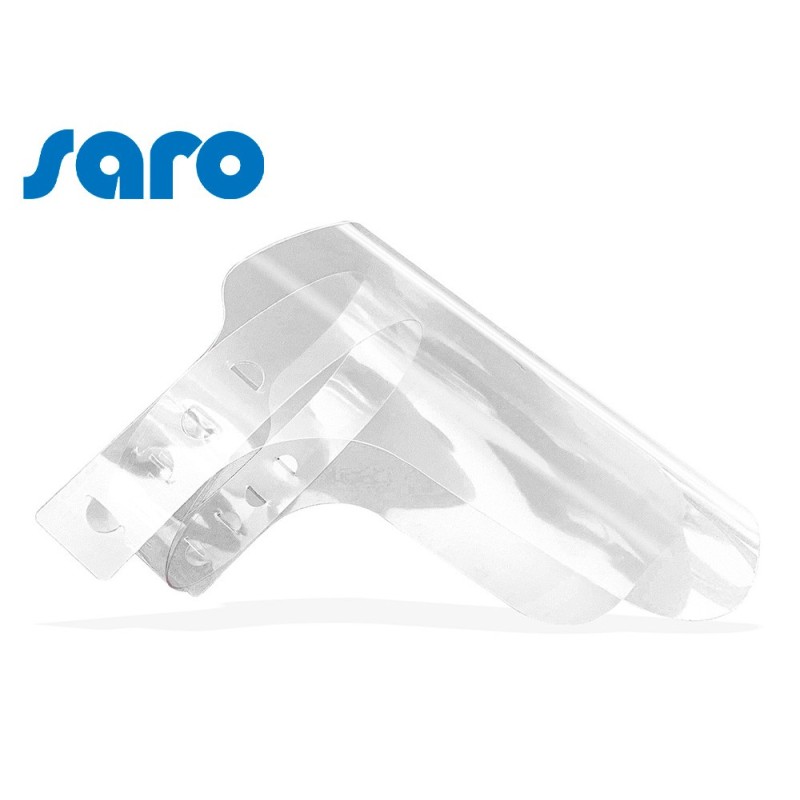 PROTECTOR FACIAL TRANSPARENTE GLASSPACK 400 MC CINTA AJUSTABLE EVITA VAHO MEDIDAS 235X330 MM TRANSPARENTE