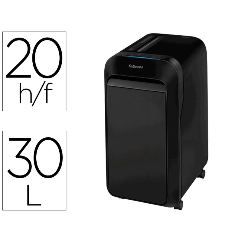 DESTRUCTORA DE DOCUMENTOS FELLOWES LX-220 CAPACIDAD DE CORTE 20 H SEGURIDAD P4 DESTRUYE GRAPAS CLIPS Y