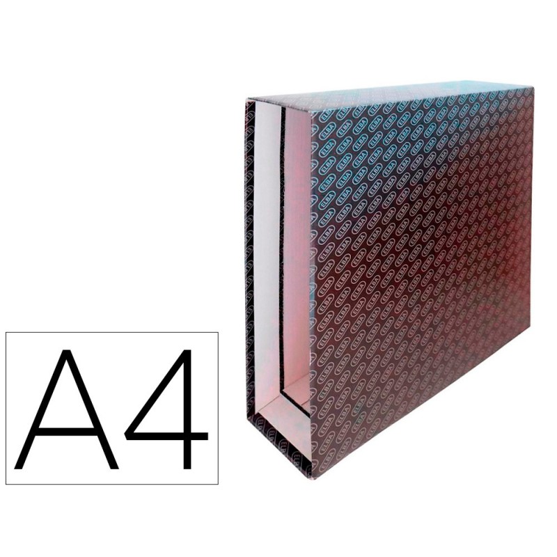 CAJA ARCHIVADOR DE PALANCA CARTON FORRADO ELBA DIN A4 LOMO 85 MM NEGRO