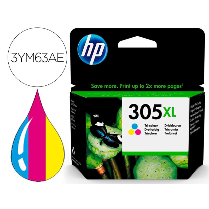 INK-JET HP 305XL DESKJET 1210 / 1212 / 1255 / 2732 / 2752 / 4155 / 4158 ENVY 6020 / 6052 /6055 / 6420 TRICOLOR 200