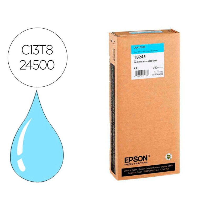 INK-JET EPSON GF SURECOLOR SERIE SC-P CIAN CLARO ULTRACHROME HDX/HD 350ML