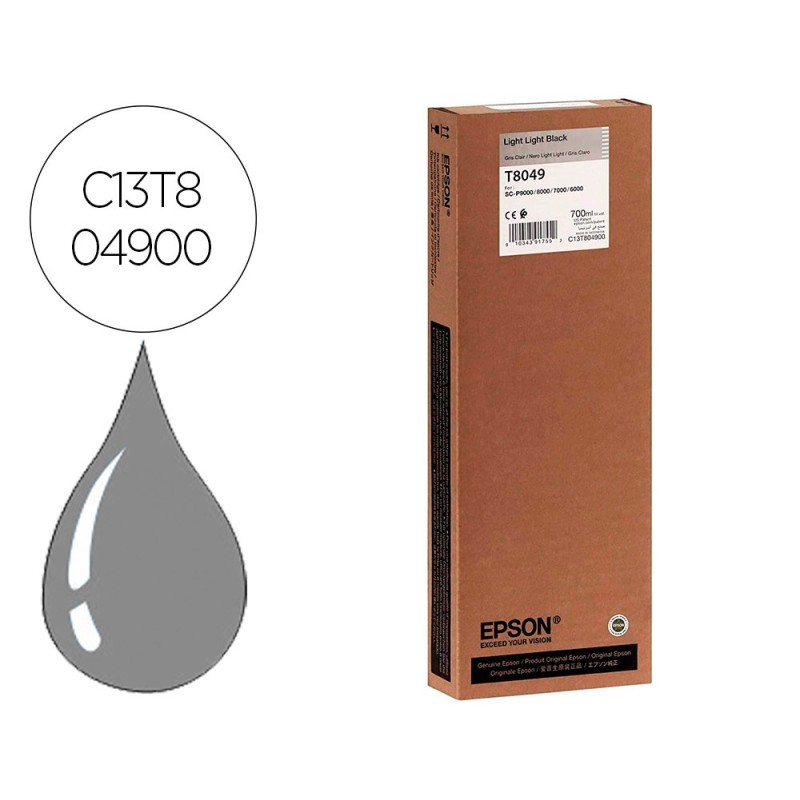 INK-JET EPSON GF SURECOLOR SERIE SC-P GRIS CLARO ULTRACHROME HDX/HD 700ML