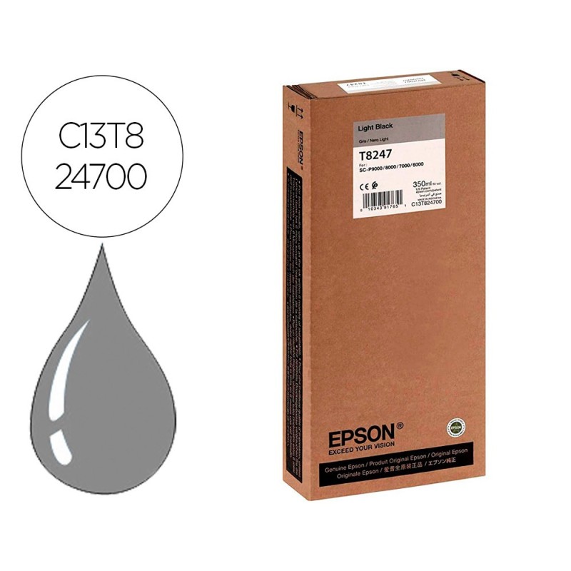 INK-JET EPSON GF SURECOLOR SERIE SC-P GRIS ULTRACHROME HDX/HD 350ML