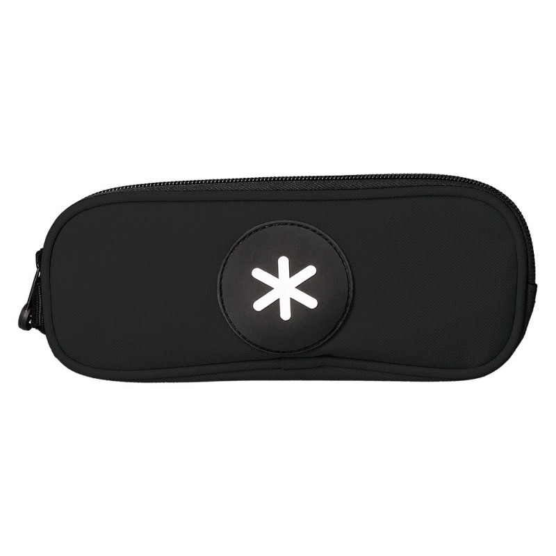 BOLSO ESCOLAR PORTATODO ANTARTIK DOBLE CREMALLERA COLOR NEGRO 210X60X80 MM