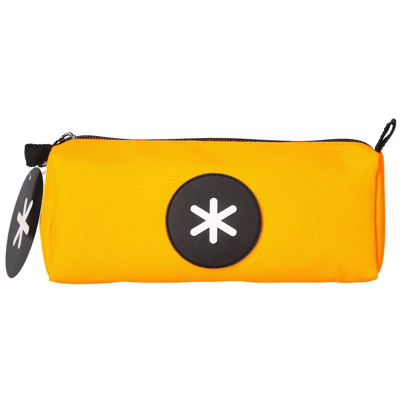 BOLSO ESCOLAR PORTATODO ANTARTIK TRIANGULAR MOSTAZA 210X70X80 MM