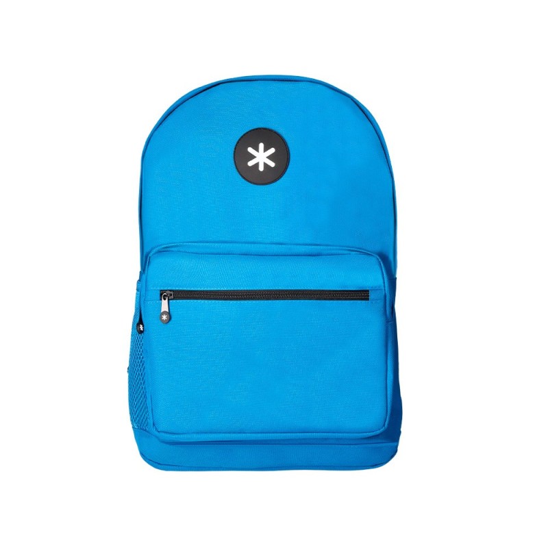 CARTERA ANTARTIK MOCHILA CON ASA Y BOLSILLO FRONTAL CONCREMALLERA COLOR AZUL 320X140X430 MM