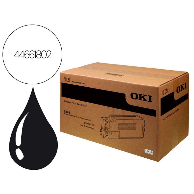 TONER OKI LASER SERIE B840 NEGRO 20000 PAGINAS