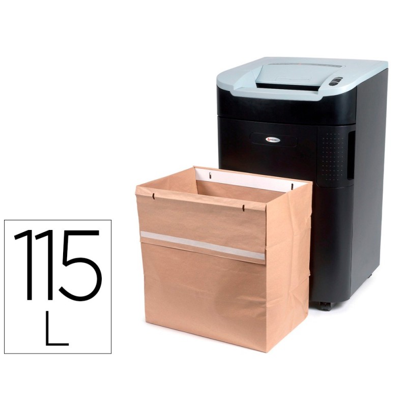 BOLSA DE RESIDUOS REXEL RECICLABLE PARA DESTUCTORAS GAMA RL CAPACIDAD 115 L PACK DE 50 UNIDADES 330X510X490 MM