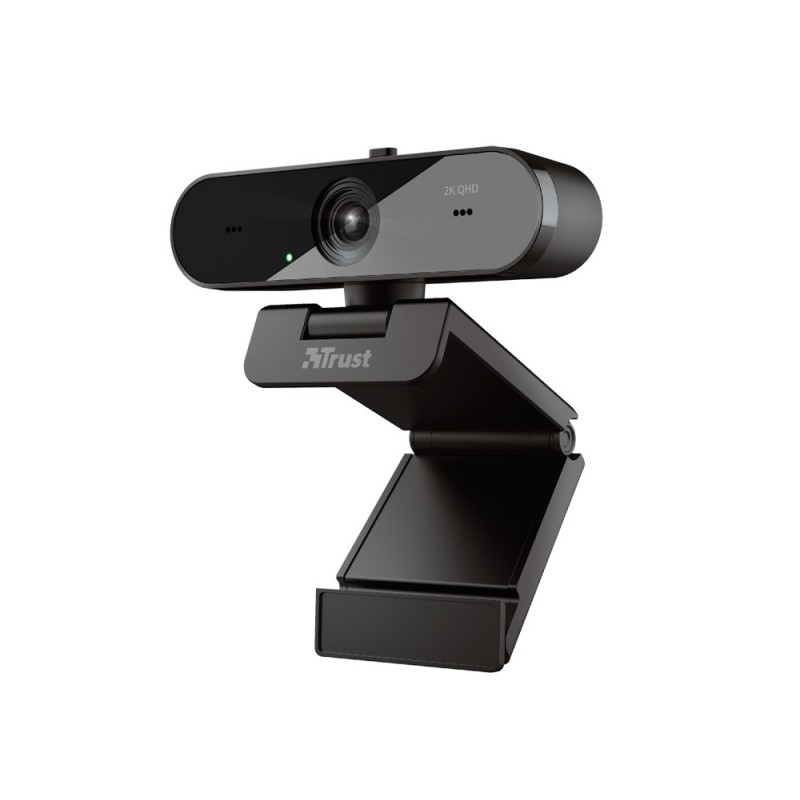 CAMARA WEBCAM TRUST TAXON CON MICROFONOS DUALES Y FILTRO DE PRIVACIDAD 2560X1440 2K QHD 1440P USB 2.0 COLOR NEGRO