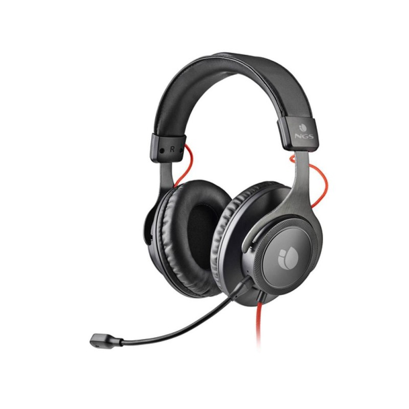 AURICULAR NGS CROSS TRAIL DIADEMA DOBLE MICROFONO JACK 3,5 MM LONGITUD CABLE 1,5 M COLOR NEGRO