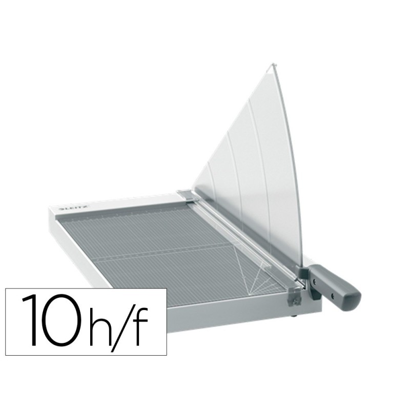 GUILLOTINA DE PALANCA LEITZ PRECISION HOME OFFICE A3 BASE PLASTICO LONGITUD CORTE 457 MM CAPACIDAD DE CORTE 10